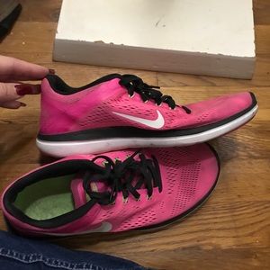 Pink nike sneakers